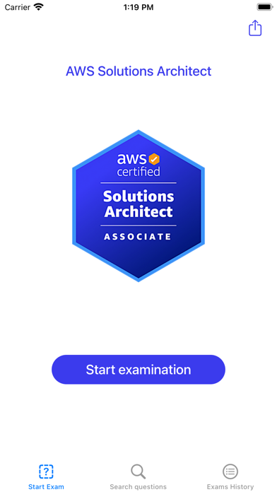 AWS SAA app screenshot