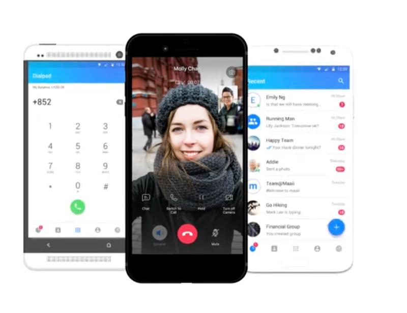 M800 messaging UIKit: video call, dialer, and chat
